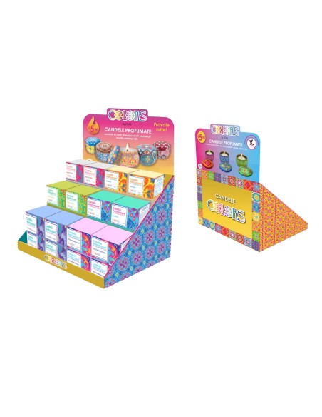 ESPOSITORE BANCO CANDELE PROFUMATE